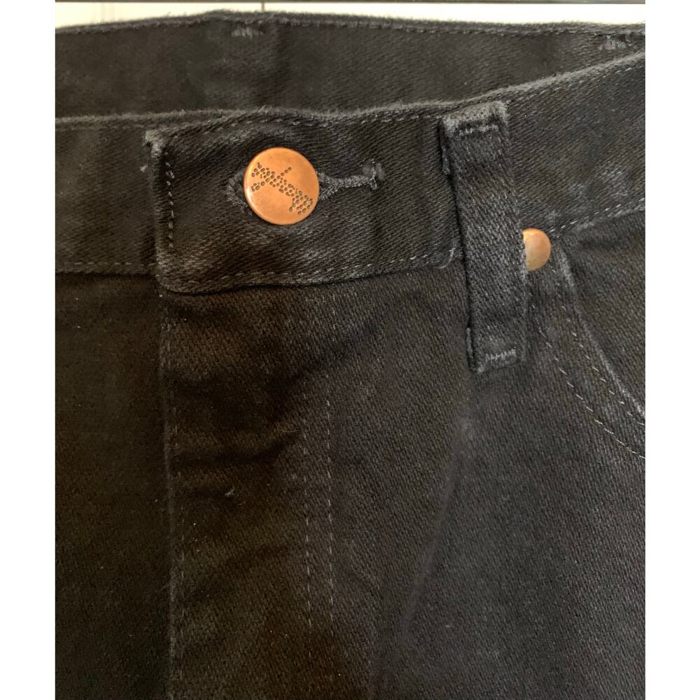 Wrangler jeans black size 11 women's 32/30 straight leg - Picture 5 of 6